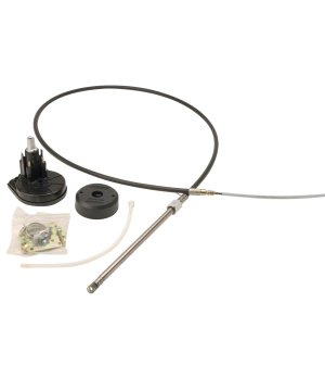 CONJUNTO DIRECCION "LT" 11' - 3,35 MT.Compuesto por 1 caja operadora, 1 cable de dirección según las medidas indicadas y un bise