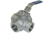 VALVULA 3 VIAS  INOX  1"