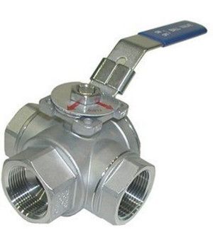 VALVULA 3 VIAS  INOX  2"