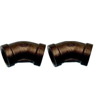 CODO  45º H-H  INOX  1/2 (Pack 2)