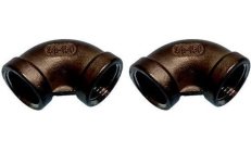 CODO 90º H-H  INOX 3/8"  (Pack 2)