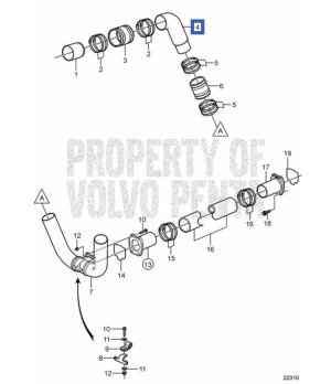 CURVA ESCAPE VOLVO 3863189