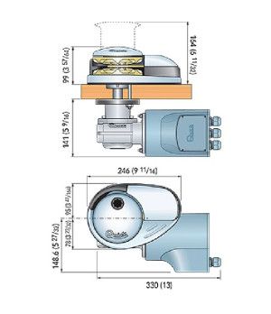 MOLINETE VERTICAL 1000W 24V 8 mm S/C
