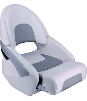 ASIENTO PIEL BLANCO/GRIS