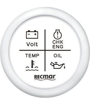 RELOJ MULTIFUNCION 12V/24V BLANCO