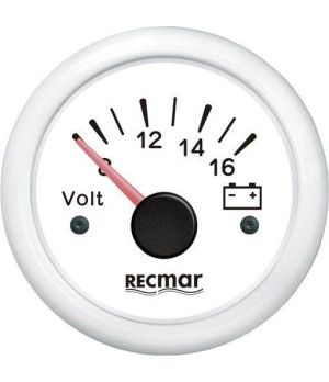 VOLTIMETRO 8-16V BLANCO