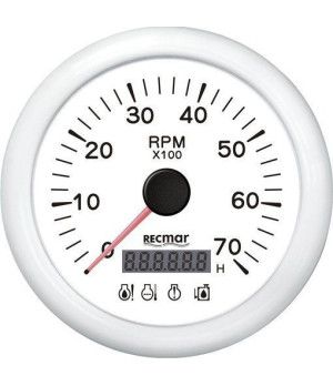 CUENTAVUELTAS c/4 Led Alarma 0/7000RPM B