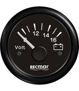 Voltimetro 8-16V Negro KY13200 nautico