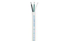 100 12/3 TRIPLEX FLAT WHT/BLK/GRN FOR WE12/3 AWG = 3 x 3 mm2
