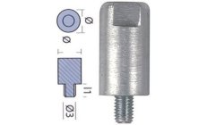 Anodo Yanmar Barra Motor 27210-200370 TEN01312