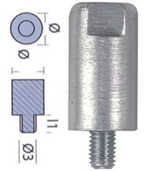 ANODO YANMAR BARRA MOTOR