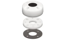 PASACABLES 21mm.Fabricado en nylon con protección contra los rayos ultravioletas y junta de goma. Puede instalarse sin desmontar