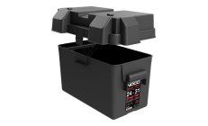 BATTERY BOX SNAP-TOP G-24-31 BLACKFabricadas en polipropileno inyectado. Completa con cincha y puentes de sujección.
