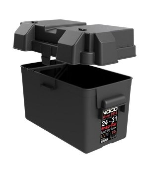 BATTERY BOX SNAP-TOP G-24-31 BLACKFabricadas en polipropileno inyectado. Completa con cincha y puentes de sujección.