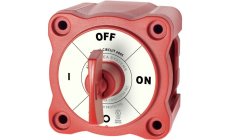 MINI BATTERY SWITCH W/KEYInterruptor de batería de pequeñas dimensiones. Puede montarse empotrado o en superficie. Cuerpo de lex