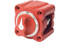 MINI BATTERY SWITCHInterruptor de batería de pequeñas dimensiones. Puede montarse empotrado o en superficie. Cuerpo de lexan/pol