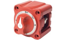 MINI INT. SELECTOR BATERIASSelector de batería de pequeñas dimensiones. Puede montarse empotrado o en superficie. Cuerpo de lexa