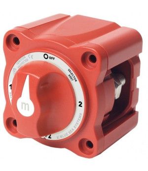 MINI INT. SELECTOR BATERIASSelector de batería de pequeñas dimensiones. Puede montarse empotrado o en superficie. Cuerpo de lexa