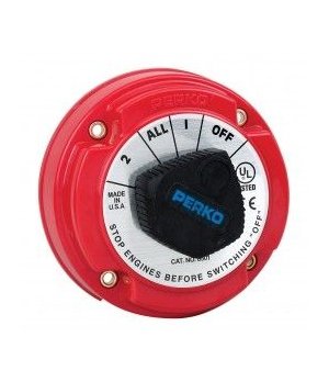 BATTERY SWITCH PKPara 2 ó más grupos de baterías. Cuerpo de plástico de alta resistencia, contactos de cobre y terminales de lat