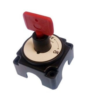 DESCONECTADOR BAT. LLAVE EXT.Interruptor de circuito principal. Cuerpo de policarbonato marino y contactos de metal no corrosivo