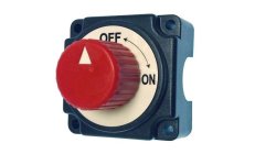BATTERY SWITCH W/KNOBInterruptor de circuito principal. Cuerpo de policarbonato marino y contactos de metal no corrosivo.