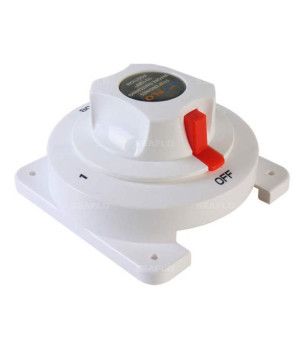 INTERRUPTOR BATERIA 3PInterruptor selector para 2 ó más grupos de baterías. Cuerpo de policarbonato marino y contactos de metal 