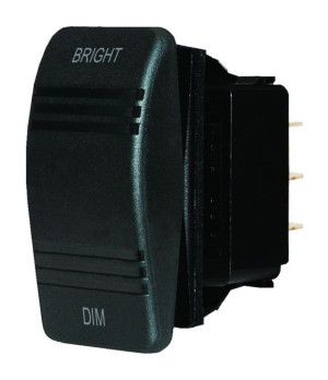 Interruptor Dimmer Contura Negro BS8291 nautico