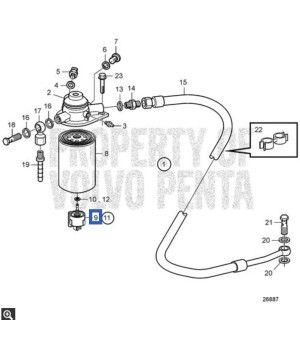 Sensor Agua Volvo 3808616 REC3808616 - vista detalle