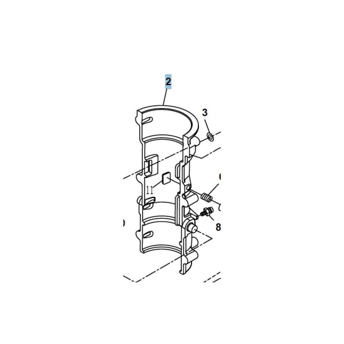 Cover Rotary Bracket 01010101 Fueraborda | Repuestos Marinos