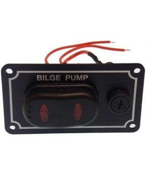 Panel Interruptor Achique Horiz. 15A GS11196 nautico