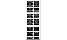 HINTERGRUND ETIKETTE SCHWARZ 36 X 11MM