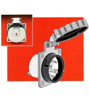 BASE INOX  30A  125V  3C