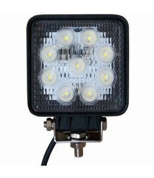 LUCE LED COPERCHIO 27 W NEROCuerpo de aluminio. Soporte inox regulable. IP68 1400 lumens. 9-32V 27W. 9 LED EPISTAR x 3W. 110 x 1
