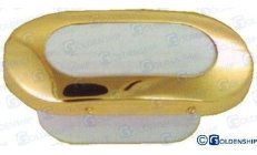 LUZ INT/EXT OVALADA ORO LED BLANCO