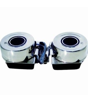 BOCINA MINI DOBLE  12V.  4ACarcasa exterior de acero inoxidable