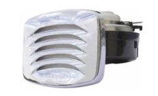 ELECTRIC HORN 12V CHROMEBocina eléctrica empotrada para embarcaciones. Rejilla de plastico de 120x80 mm y soporte de acero inoxi