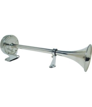 BOCINA TROMBETA  40cm. 12V.Bocina eléctrica para embarcaciones. Fabricada en acero inoxidable. 12V. 406mm