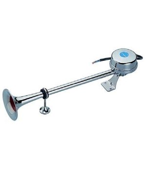BOCINA ELECT.TROMP.DOBLE 12V.Bocina electromagnética doble para embarcaciones. Fabricada en materiales no corrosivos. Trompeta d