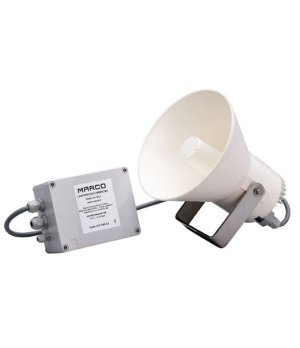 ELECTRONIC WHISTLEAvisador electrónico constituido por grupo altavoz, micrófono y unidad electrónica con funciones de: generador