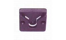 MICROPHONE CLIP 32X32MM.Soporte de plástico color negro, para micrófonos de radio, etc.