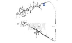 STEERING CABLE 7.5M VOLVO 3848355