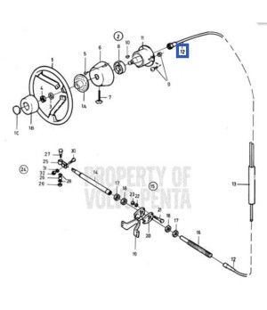 CABLE DIRECCION VOLVO PENTA 3848355