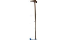 BRASS FLAG POLEPara montaje en cubierta. Fabricada en acero inox con base de latón cromado