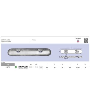 ANODO FAIRLINE 7Kg.