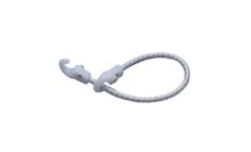 TOMADOR NYLON 2G  4x30  (PACK DE 4)Tomador elástico con 2 ganchos de nylon blanco. 