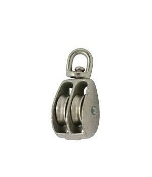 POLEA DOBLE GIRATORIA 0 8 mmFabricado en acero inox AISI-316