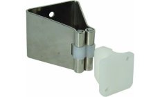 DOOR HOLDER 40 X 35 MM.Fabricado en acero inox y resina sintética