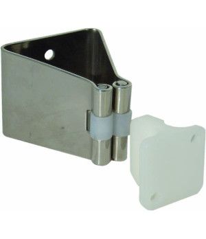 DOOR HOLDER 40 X 35 MM.Fabricado en acero inox y resina sintética