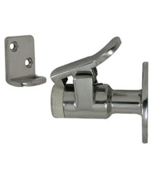 DOOR STOP & CATCHERSujetapuertas con gatillo. Fabricado en acero inox AISI-316, con tope de nylon