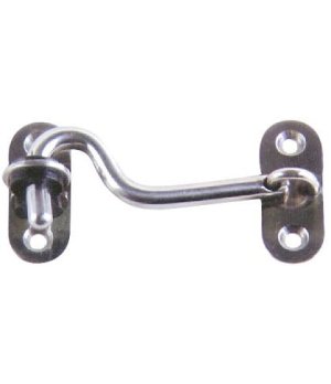 CABIN DOOR HOOK AISI314  64M/M.Fabricado en acero inox estampado. Con casquillo de plástico blando que absorbe las vibraciones y